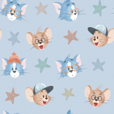 Tom & Jerry Warner Bros Fabric FACIAL.380.140
