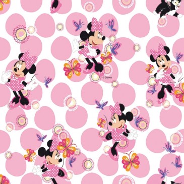 Disney Minnie Mouse Fabric PINKY.10.140